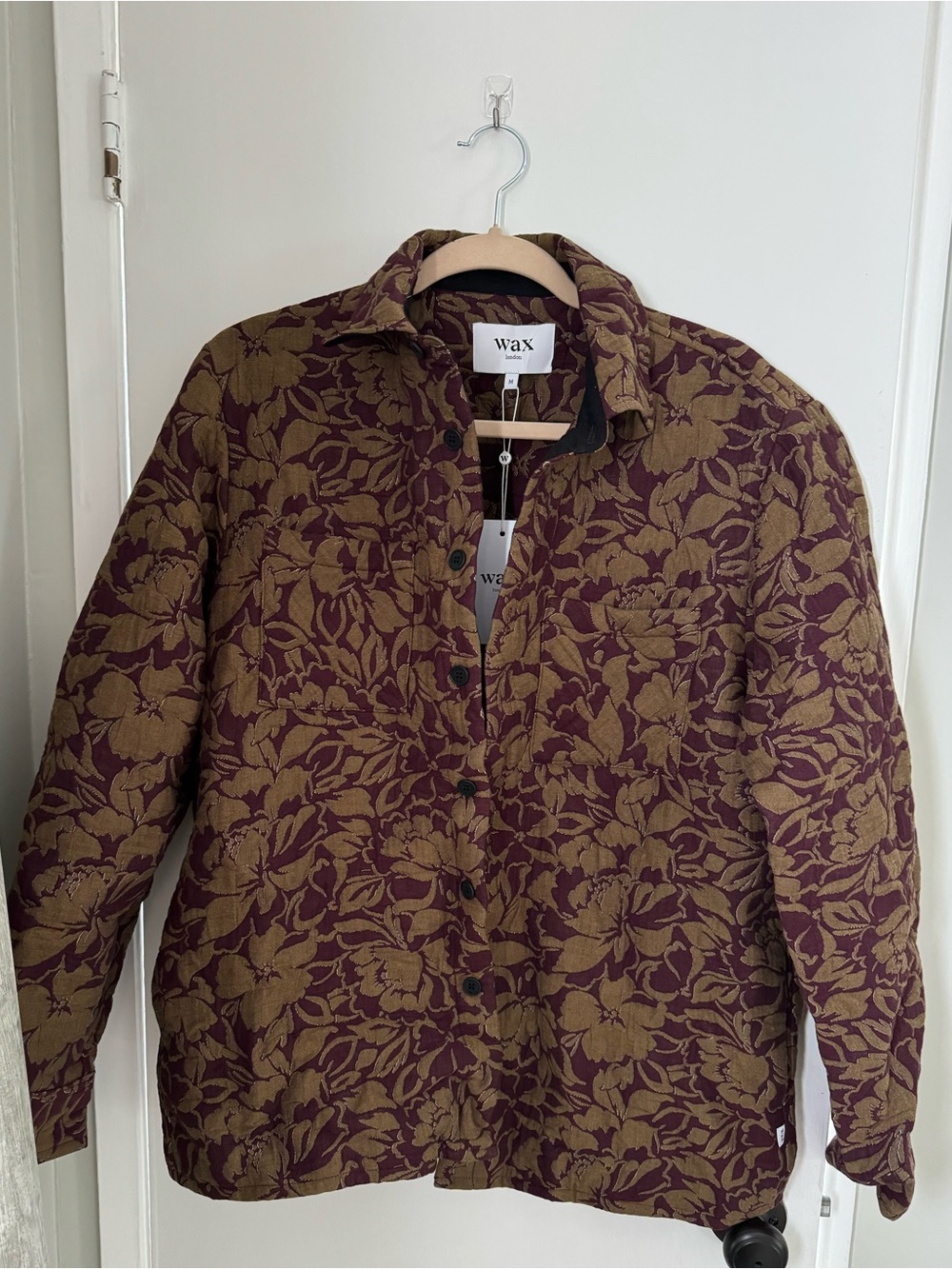 WAX LONDON Quilted Floral Jacket NWT